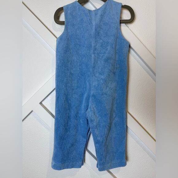 Vintage Thomas Baby Overalls Romper Blue With Numbers And Bear Size 18 Month - Picture 3 of 7